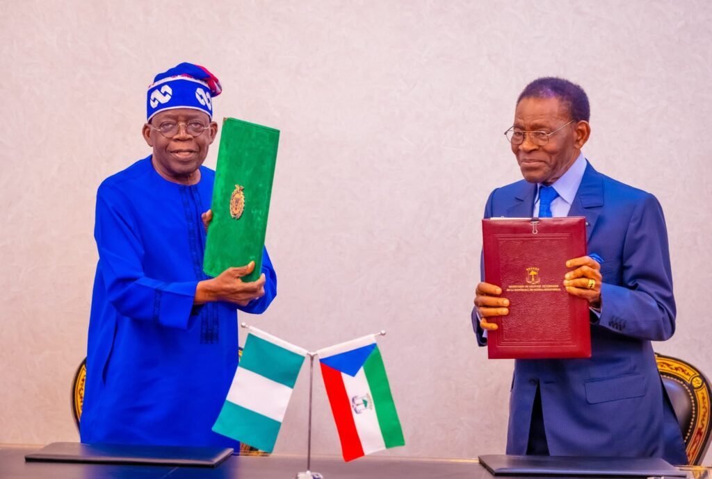 President Bola Tinubu, Equatorial Guinea President Sign Agreement On Gas Pipeline