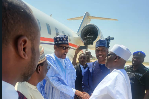 Ex-president Buhari visits Maiduguri over devastating flood