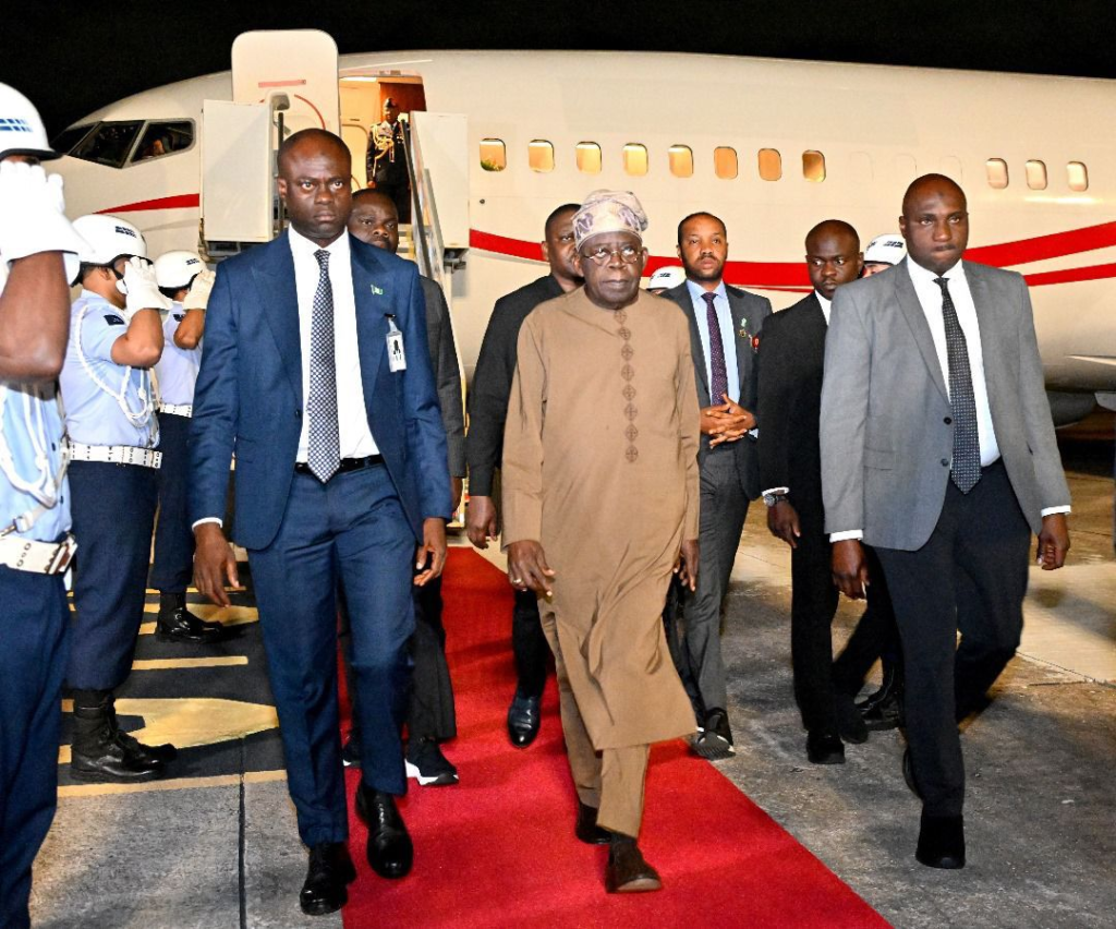 President Bola Tinubu arrives Brazil for BRICS Summit
